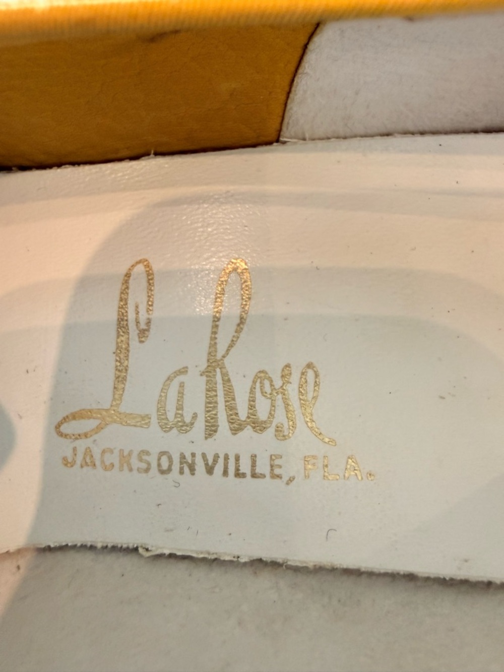 Vintage Suede Embellished Low Heel Pumps - Yellow - Picture 6 of 10